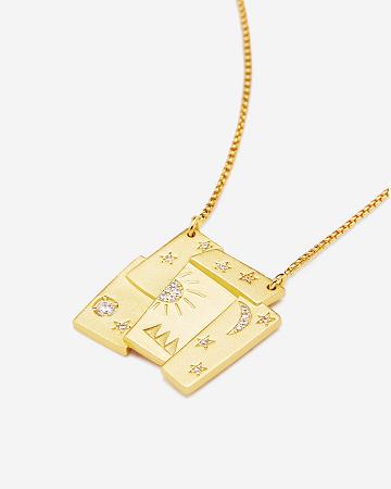 JW PEI Cosmos Combination Necklace Women Jewelry Gold / White | SG1114NB