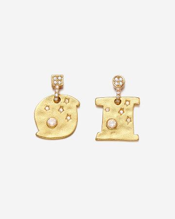 JW PEI Cosmos Earrings Women Jewelry Gold / White | SG1112VD