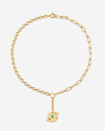 JW PEI Cosmos Round Necklace Women Jewelry Gold / Multicolor | SG1106JJ