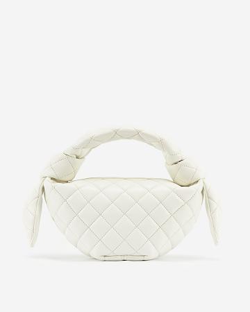 JW PEI Croissant Top Handle Women Handbag White | SG1440DN