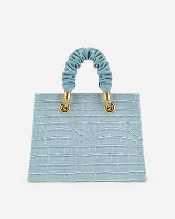 JW PEI Ella Top Handle Women Handbag Blue | SG1439SO