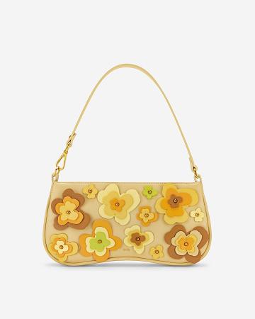 JW PEI Eva Floral Women Shoulder Bags Yellow | SG1289KI