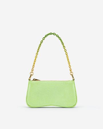 JW PEI Eva Mini Gradient Chain Women Shoulder Bags Green | SG1281PQ