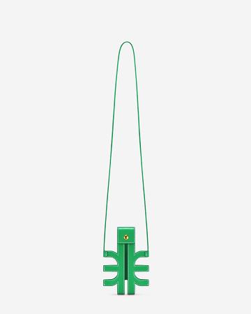 JW PEI FEI Cut-Out Women Phone Bag Green | SG1353RW