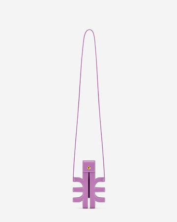 JW PEI FEI Cut-Out Women Phone Bag Purple | SG1354TV