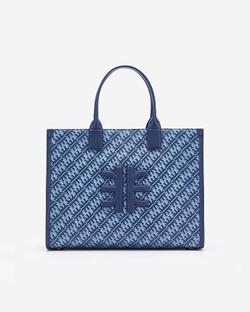 JW PEI FEI Medium Women Tote Bags Navy | SG1180DN