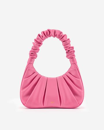 JW PEI Gabbi Ruched Hobo Mini Women Handbag Pink | SG1406TV