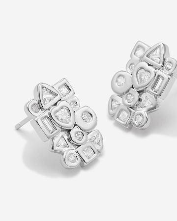 JW PEI Geometrical Combination Earrings Women Jewelry Silver | SG1095YU