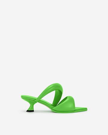 JW PEI JW PEI Sara Mule Women Shoes Green | SG1043YU