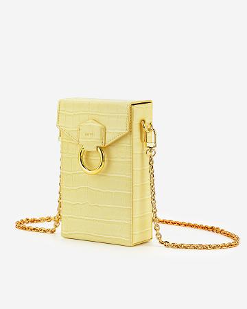 JW PEI Lola Gradient Chain Women Phone Bag Yellow | SG1319CE