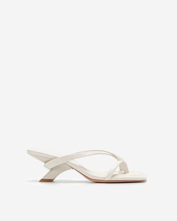 JW PEI Maeve Strappy Mule Classic Women Shoes White | SG1029KI