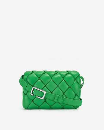 JW PEI Maze Women Crossbody Bags Green | SG1473ZG