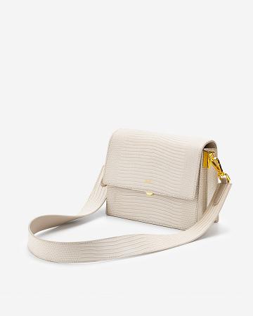 JW PEI Mini Flap Women Crossbody Bags White | SG1456EX