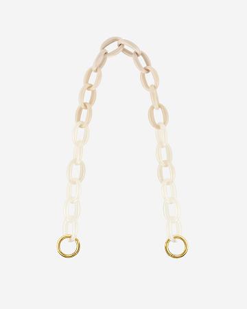 JW PEI Mya Gradient Acrylic Women Chain Strap White | SG1137CE