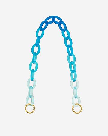 JW PEI Mya Gradient Acrylic Women Chain Strap Blue | SG1139BC