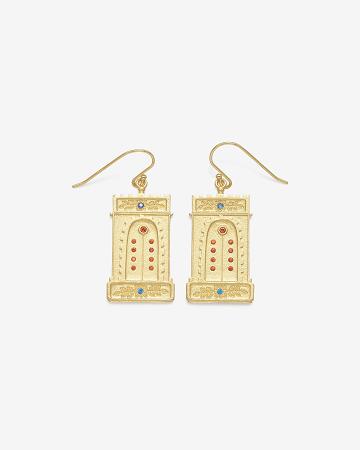 JW PEI Roman Arch Earrings Women Jewelry Gold / Multicolor | SG1062NB