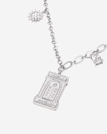 JW PEI Roman Arch Pendant Necklace Women Jewelry Silver | SG1060VD