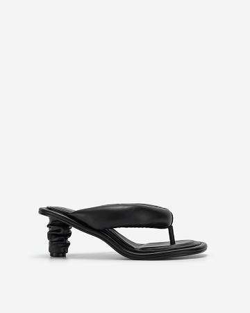 JW PEI Talia Puffed Sandal Women Shoes Black | SG1006XF