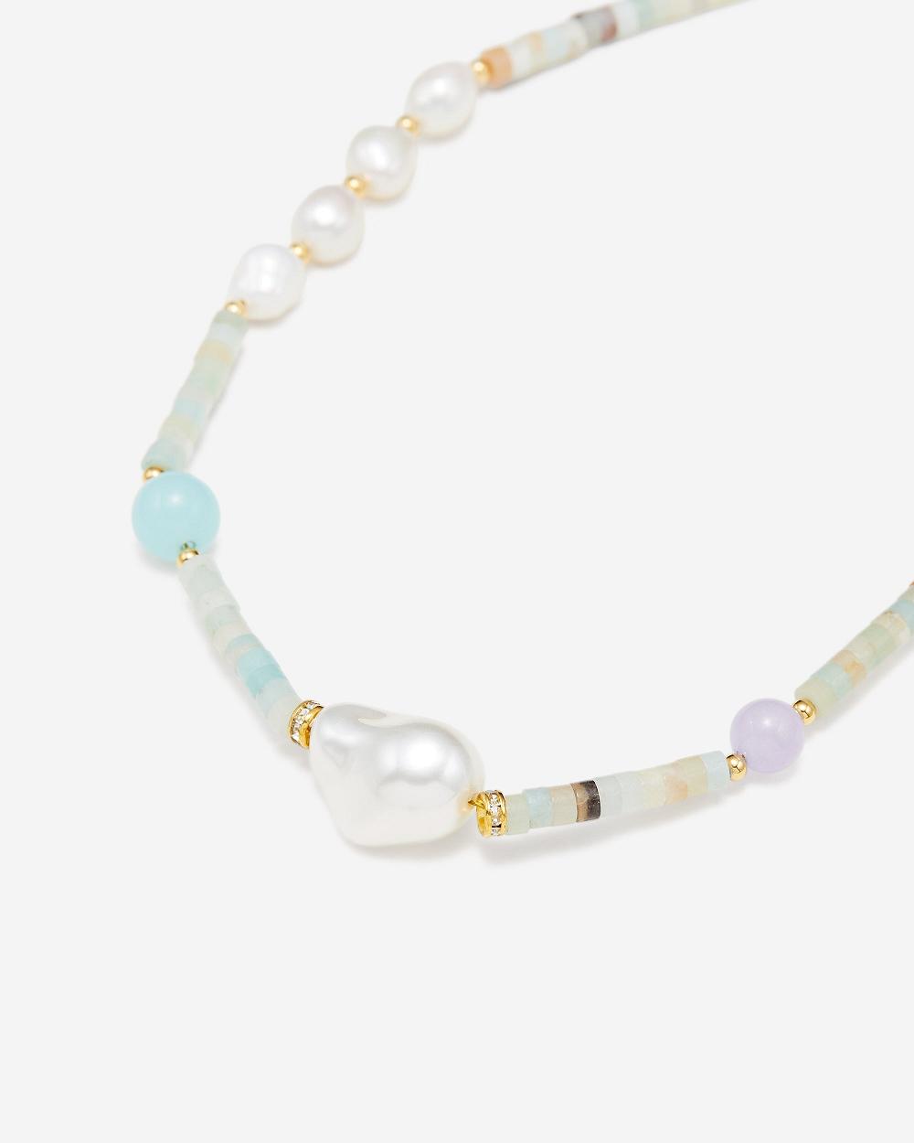 JW PEI Amazonite Multi Beaded Necklace Women Jewelry Multicolor | SG1123IS