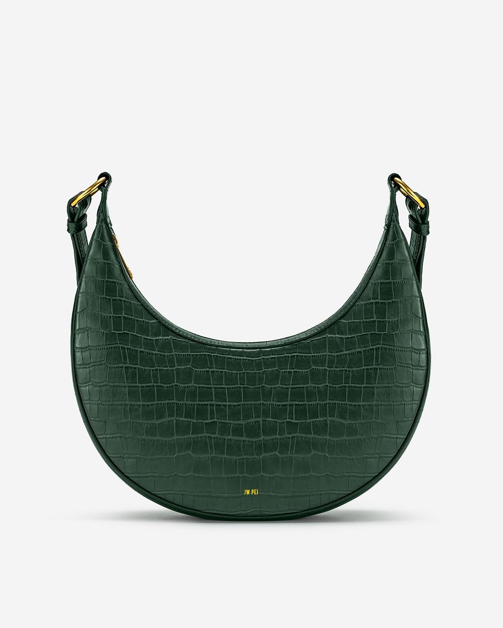 JW PEI Carly Saddle Women Crossbody Bags Green | SG1517SO