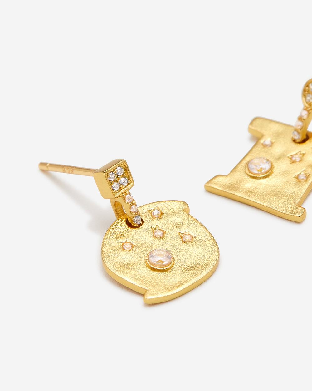 JW PEI Cosmos Earrings Women Jewelry Gold / White | SG1112VD