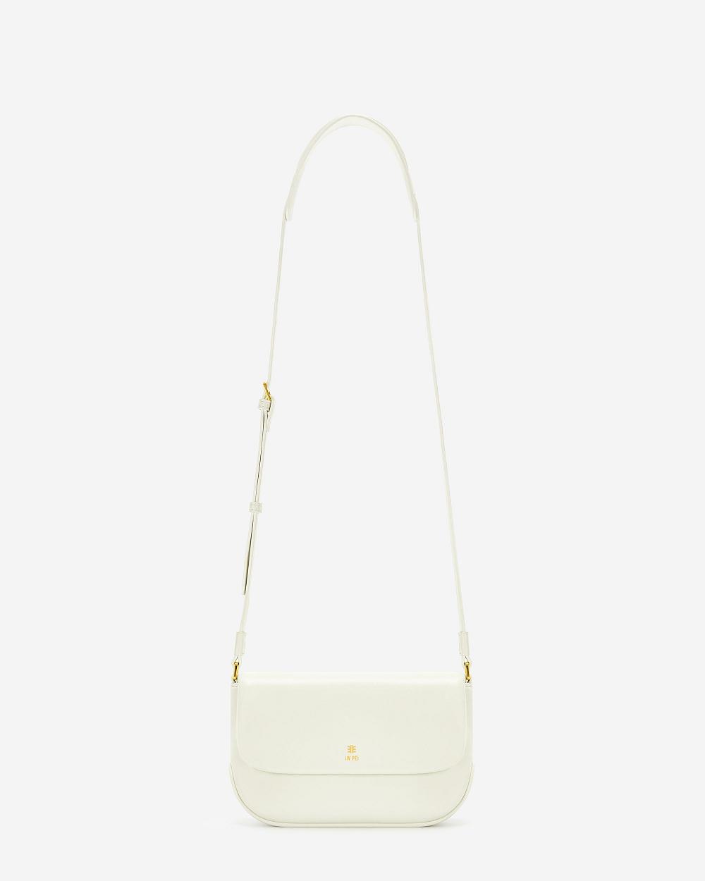 JW PEI Debby Flap Women Crossbody Bags White | SG1513IS