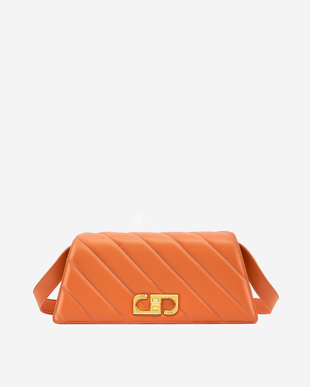 JW PEI Elsa Front Flap Women Crossbody Bags Orange | SG1511YU