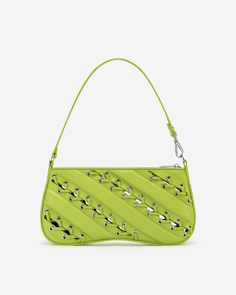 JW PEI Eva Straps Classic Women Shoulder Bags Green | SG1277YU