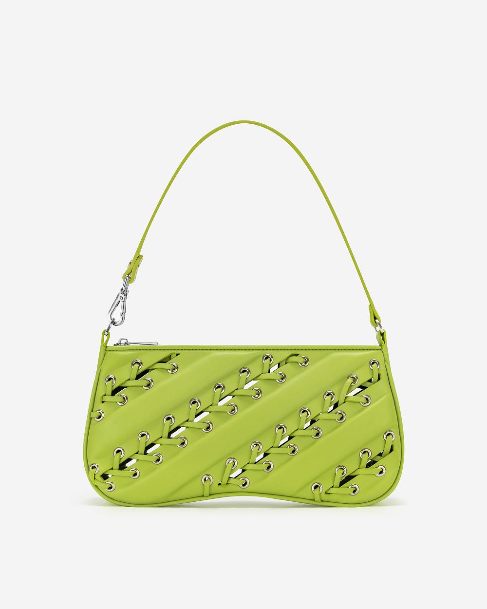 JW PEI Eva Straps Classic Women Shoulder Bags Green | SG1277YU