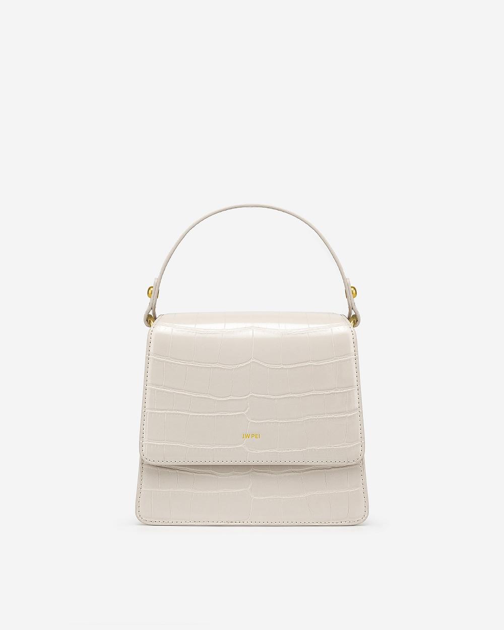 JW PEI FAE Top Handle Women Crossbody Bags White | SG1504NB