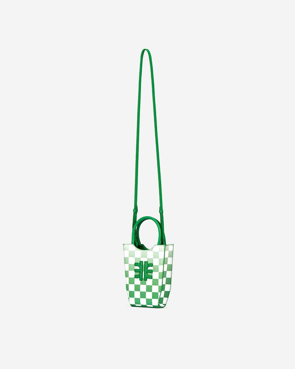 JW PEI FEI Gradient Checkerboard Women Phone Bag Green | SG1346VD