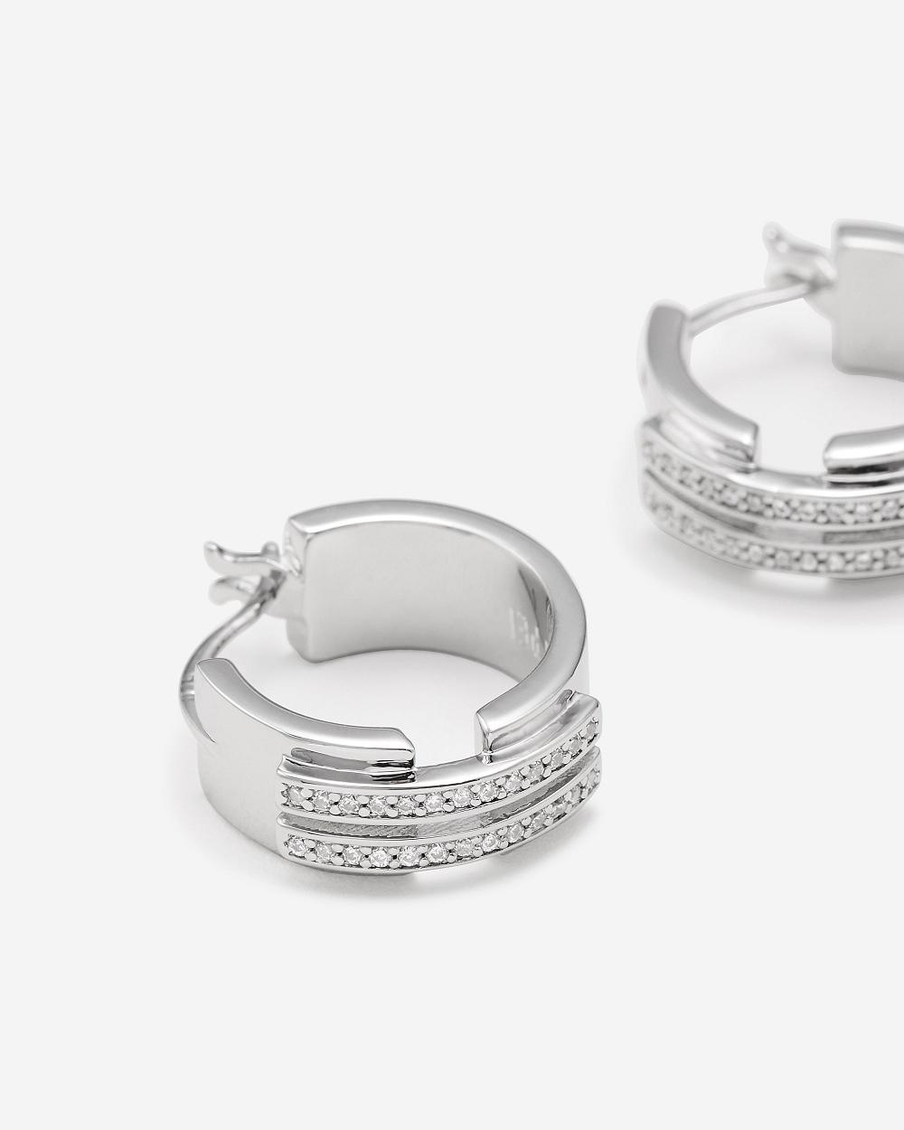 JW PEI Hoop Earrings Women Jewelry Silver | SG1078GL