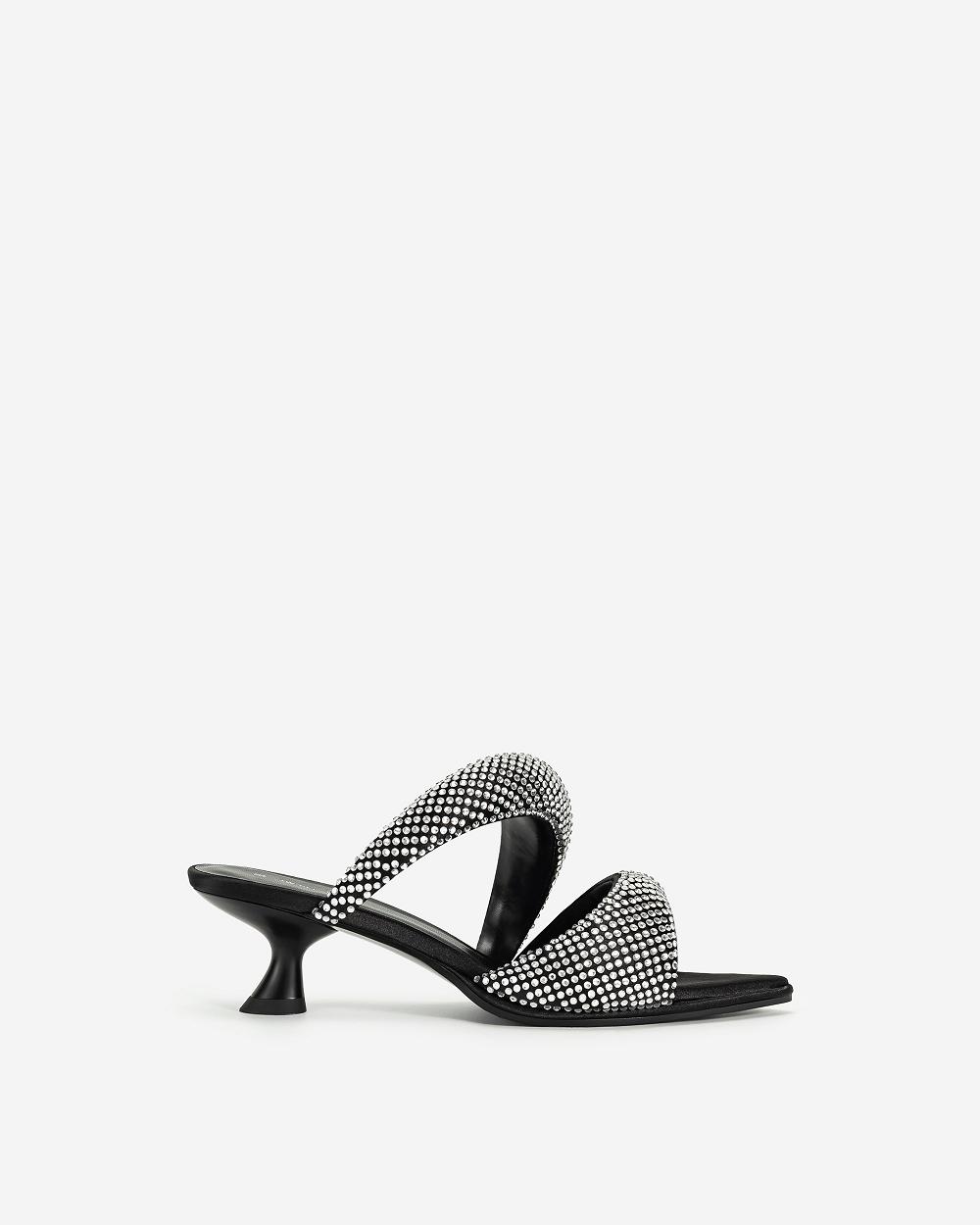 JW PEI JW PEI Sara Mule Artificial Crystal Women Shoes Black | SG1046OR