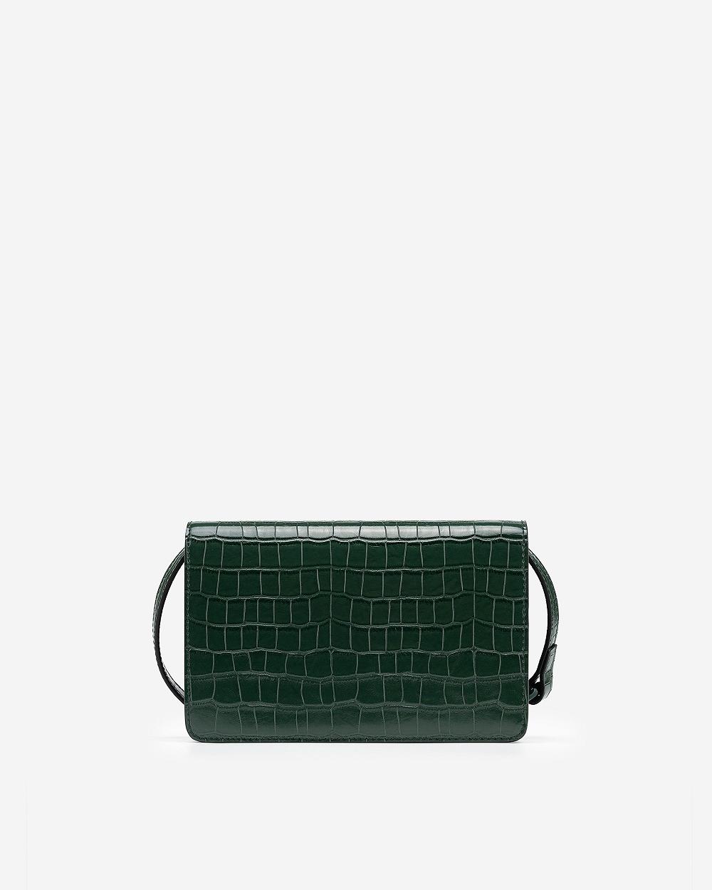 JW PEI Julia Acrylic Chain Women Crossbody Bags Green | SG1493FM