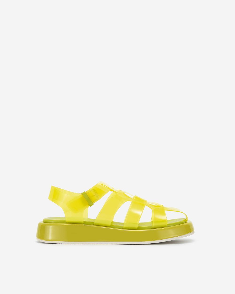 JW PEI Piper Platform Sandal Women Shoes Yellow | SG1019IS