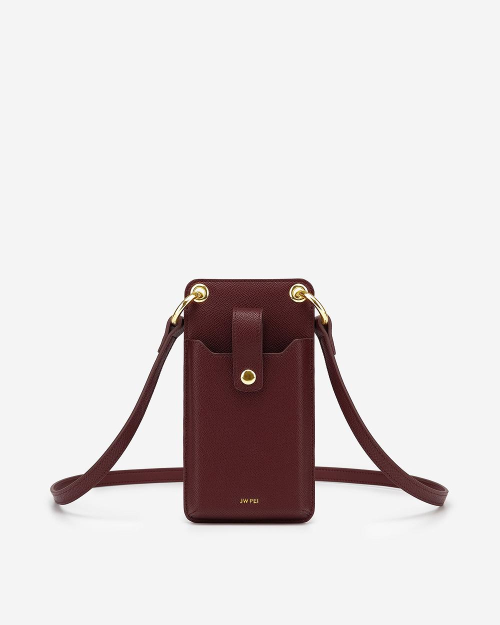 JW PEI Quinn Women Phone Bag Burgundy | SG1316LH