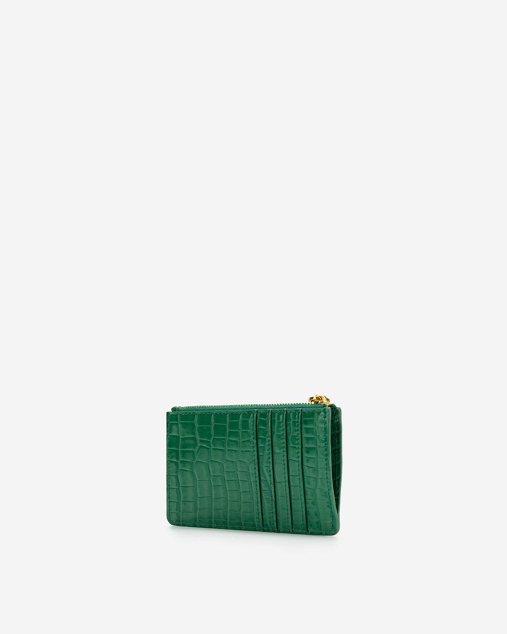 JW PEI Quinn Zipped Women Cardholders Green | SG1167MA