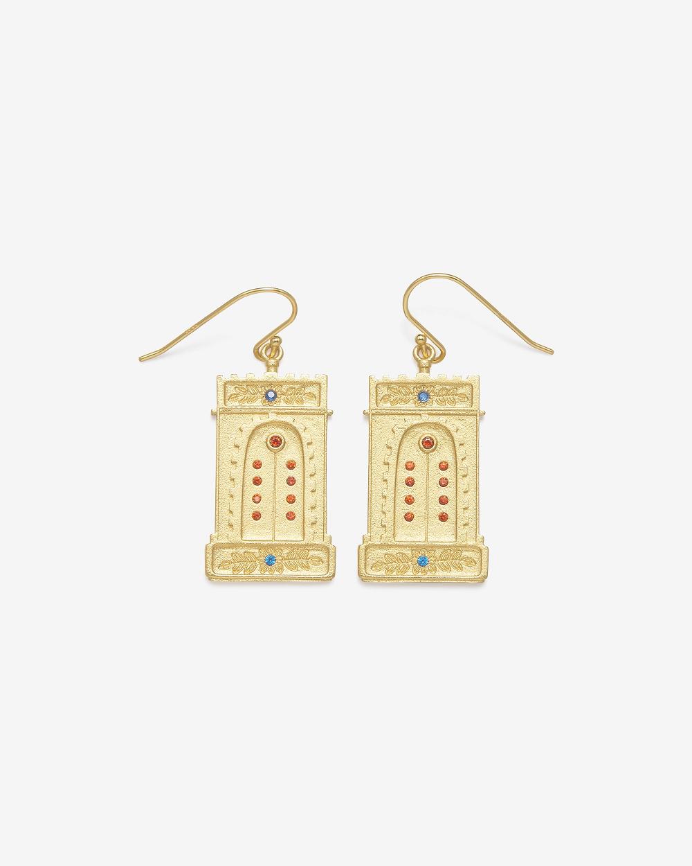 JW PEI Roman Arch Earrings Women Jewelry Gold / Multicolor | SG1062NB