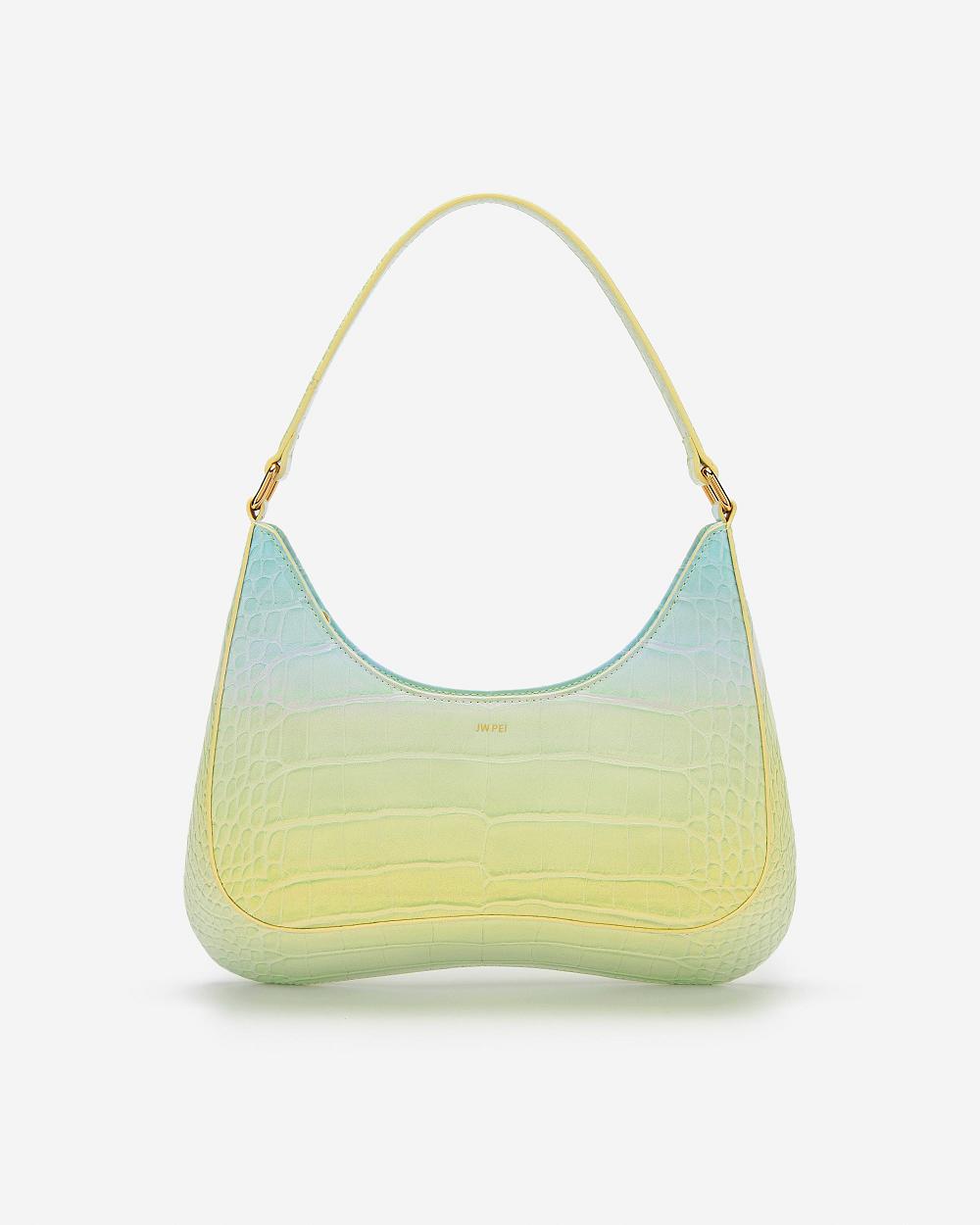 JW PEI Ruby Women Shoulder Bags Yellow / Blue | SG1185KI