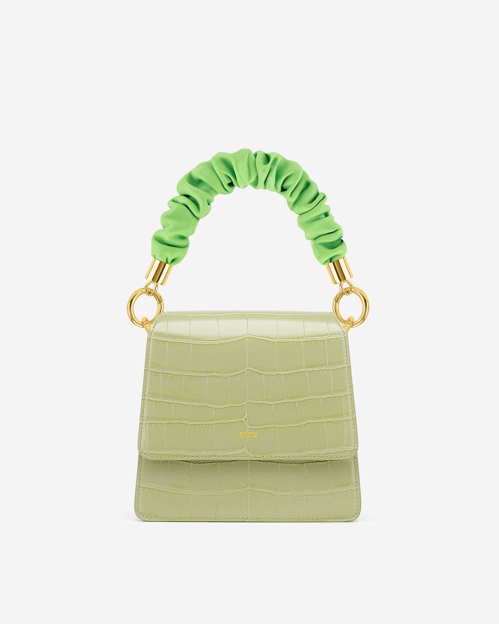 JW PEI Scrunchie Women Chain Strap Green | SG1135ZG