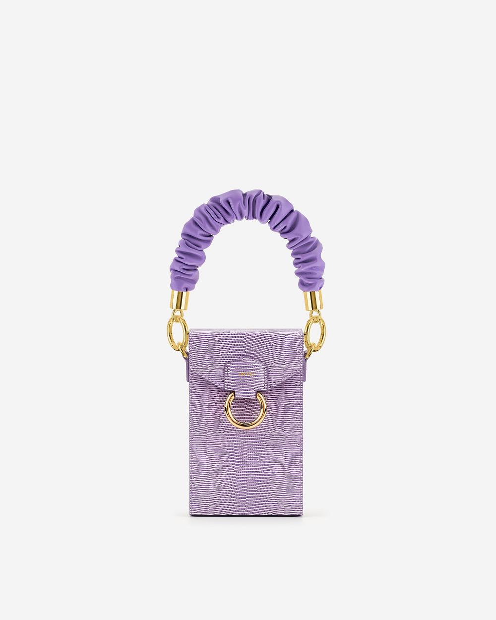 JW PEI Scrunchie Women Chain Strap Purple | SG1133KI