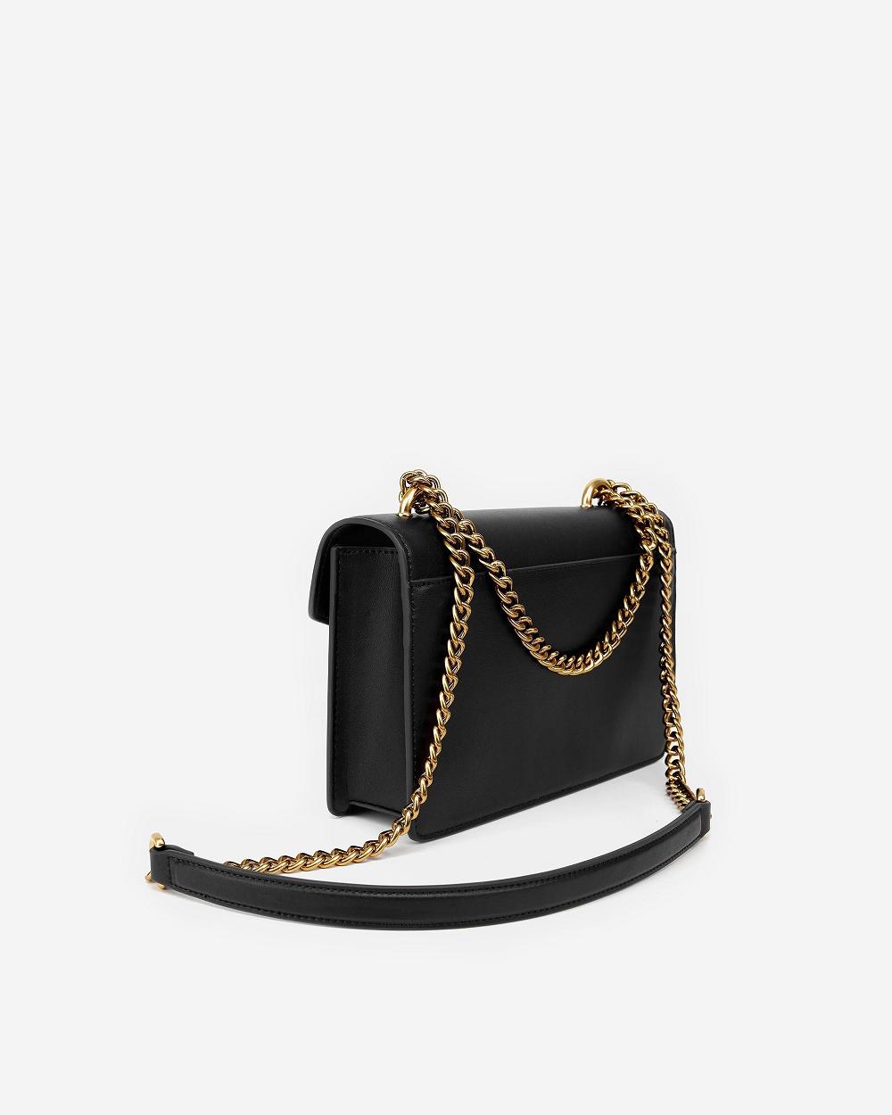 JW PEI The Envelope Chain Women Crossbody Bags Black | SG1448XF